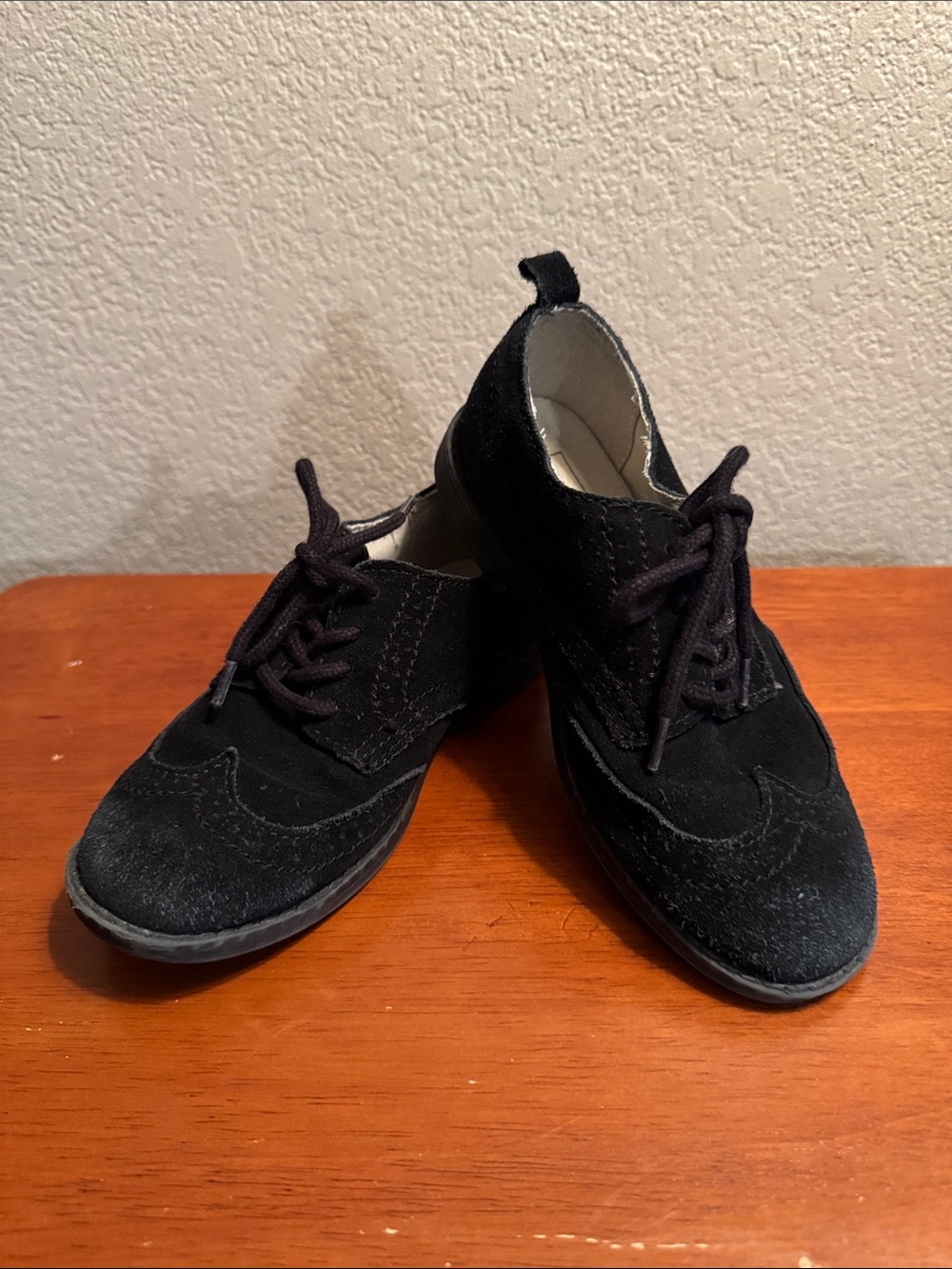 GAP Black Suede Wingtip Oxfords